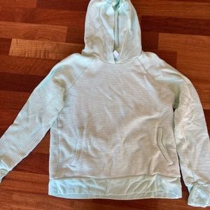 Mint green hooded sweatshirt